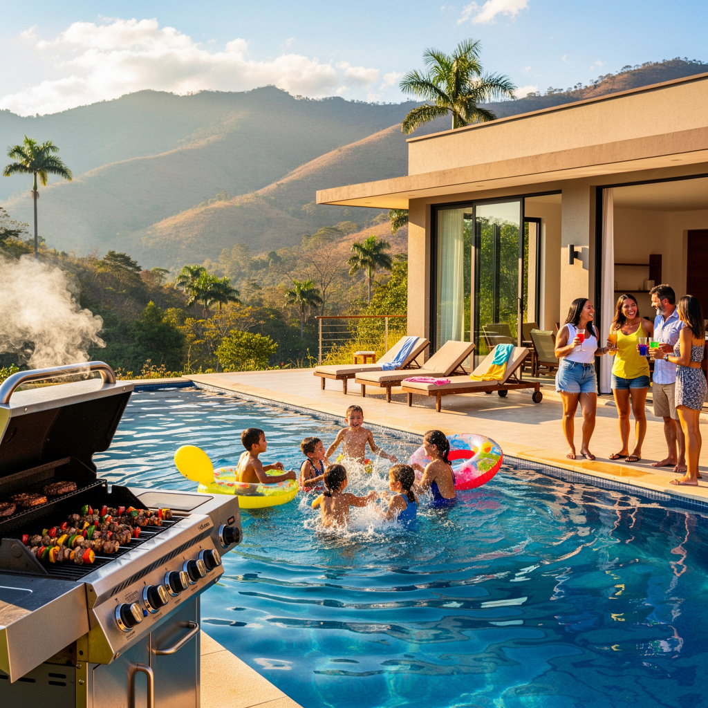 Portada de Fincas de Recreo en Apulo: Espacios para BBQ, Piscina y Familia